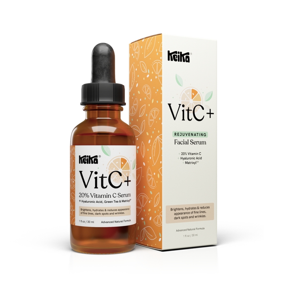 Keika VitC+ Vitamin C Serum for Face with Hyaluronic Acid - 30ml/1oz